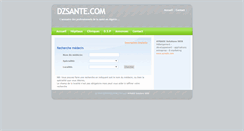 Desktop Screenshot of dzsante.com